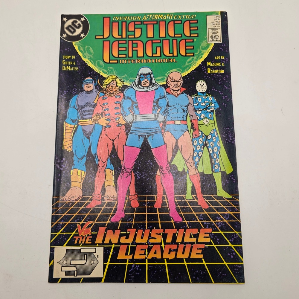 DC Justice League International 23 Injustice League Invasion Aftermath 1989